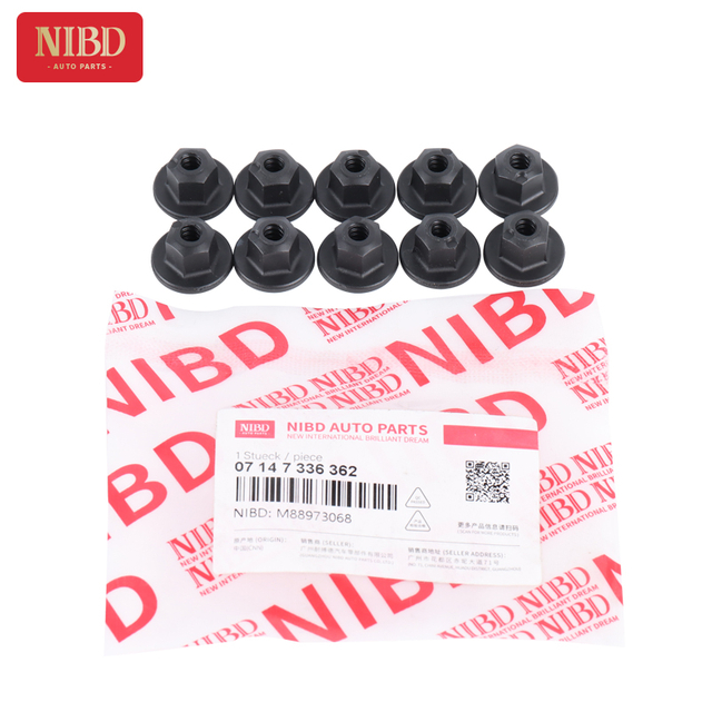 Trim Plastic Nut 07147336362 For BMW G05 F16 F15 G08 G01 F48 F49 F25 F26 G12 G11 F02 G38 G30 F34 F30 F20 F45 F46